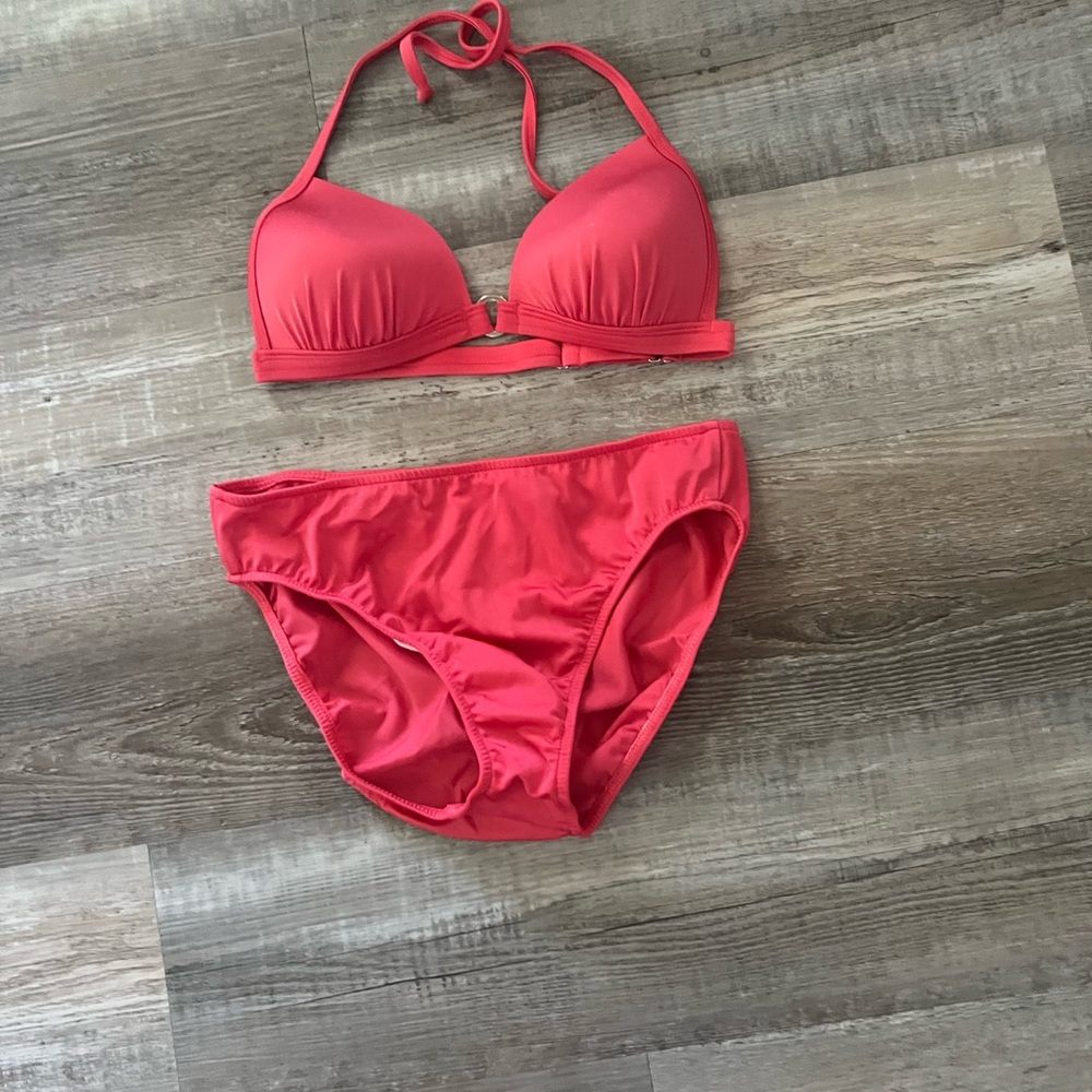 Hot pink swim suit
